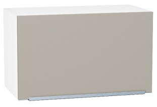 Шкаф верхний горизонтальный Фьюжн Silky Grey / Белый 60 х 32 х 35,8 см