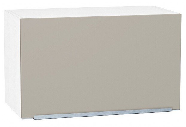 Шкаф верхний горизонтальный Фьюжн Silky Grey / Белый 60 х 32 х 35,8 см