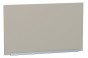 Шкаф верхний горизонтальный Фьюжн Silky Grey / Белый 60 х 32 х 35,8 см