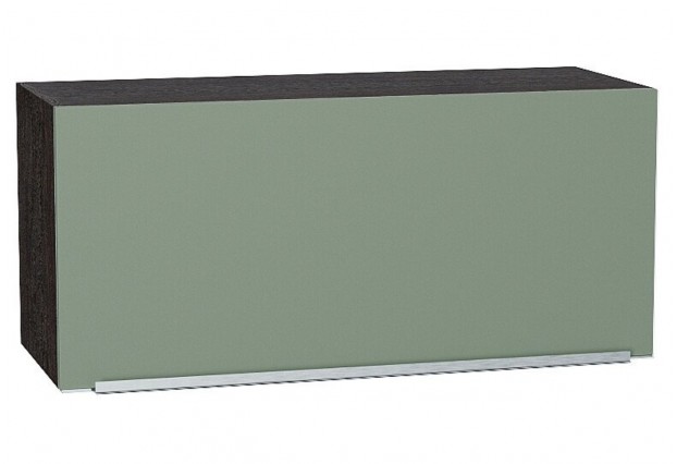 Шкаф верхний горизонтальный Фьюжн Silky Mint / Graphite 80 х 32 х 35,8 см
