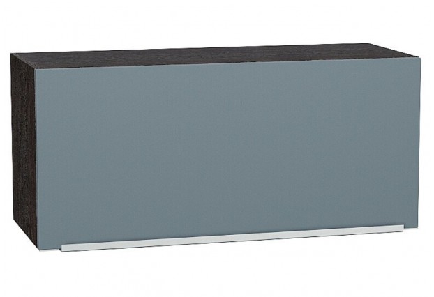 Шкаф верхний горизонтальный Фьюжн Silky Blue / Graphite 80 х 32 х 35,8 см