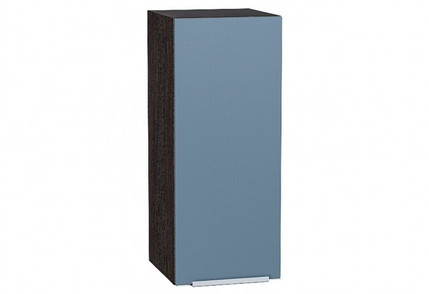 Шкаф верхний с 1-ой дверцей Фьюжн Silky Blue / Graphite 30 х 32 х 71,6 см