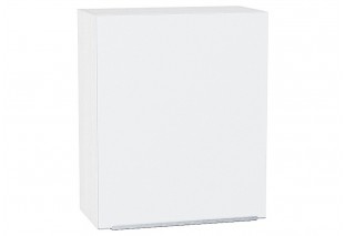 Шкаф верхний с 1-ой дверцей Фьюжн Silky White / Белый 60 х 32 х 71,6 см
