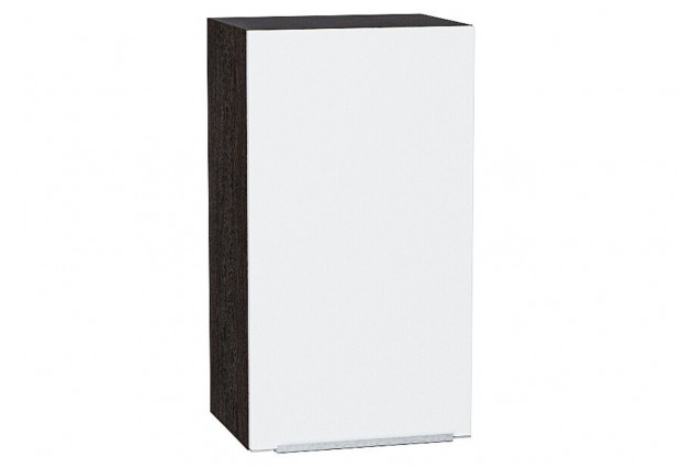 Шкаф верхний с 1-ой дверцей Фьюжн Silky White / Graphite 40 х 32 х 71,6 см
