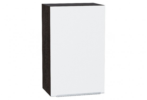 Шкаф верхний с 1-ой дверцей Фьюжн Silky White / Graphite 45 х 32 х 71,6 см