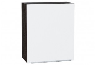 Шкаф верхний с 1-ой дверцей Фьюжн Silky White / Graphite 60 х 32 х 71,6 см