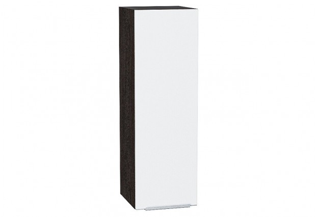 Шкаф верхний с 1-ой дверцей Фьюжн Silky White / Graphite 30 х 32 х 92 см