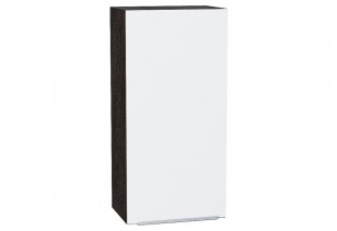 Шкаф верхний с 1-ой дверцей Фьюжн Silky White / Graphite 45 х 32 х 92 см