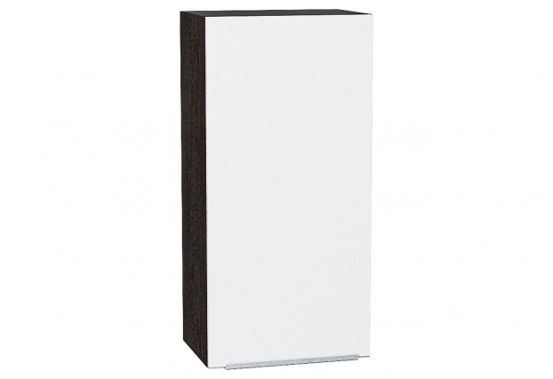 Шкаф верхний с 1-ой дверцей Фьюжн Silky White / Graphite 45 х 32 х 92 см