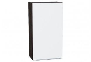 Шкаф верхний с 1-ой дверцей Фьюжн Silky White / Graphite 50 х 32 х 92 см