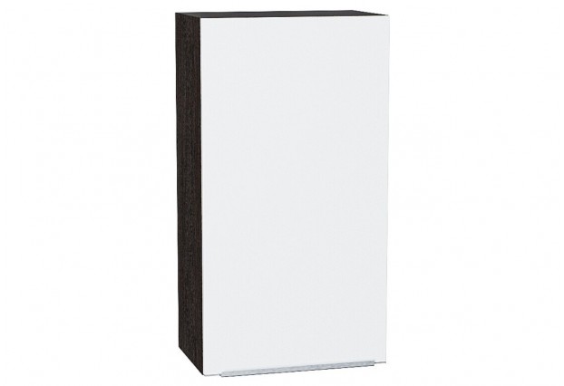 Шкаф верхний с 1-ой дверцей Фьюжн Silky White / Graphite 50 х 32 х 92 см