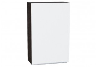 Шкаф верхний с 1-ой дверцей Фьюжн Silky White / Graphite 60 х 32 х 92 см