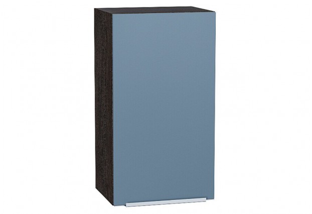 Шкаф верхний с 1-ой дверцей Фьюжн Silky Blue / Graphite 40 х 32 х 71,6 см