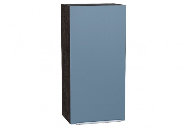 Шкаф верхний с 1-ой дверцей Фьюжн Silky Blue / Graphite 40 х 32 х 92 см