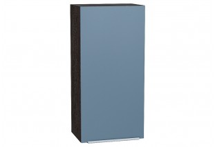 Шкаф верхний с 1-ой дверцей Фьюжн Silky Blue / Graphite 45 х 32 х 92 см