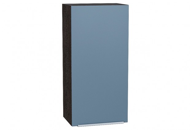 Шкаф верхний с 1-ой дверцей Фьюжн Silky Blue / Graphite 45 х 32 х 92 см