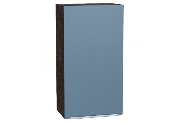 Шкаф верхний с 1-ой дверцей Фьюжн Silky Blue / Graphite 50 х 32 х 92 см