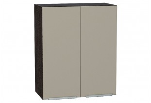 Шкаф верхний с 2-мя дверцами Фьюжн Silky Grey / Graphite 60 х 32 х 71,6 см