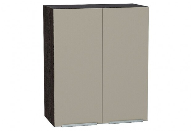 Шкаф верхний с 2-мя дверцами Фьюжн Silky Grey / Graphite 60 х 32 х 71,6 см