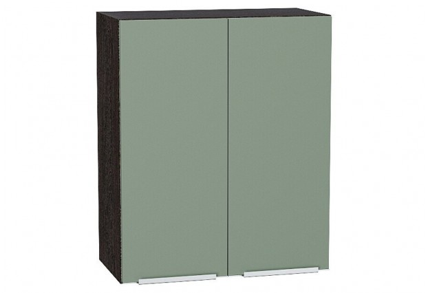 Шкаф верхний с 2-мя дверцами Фьюжн Silky Mint / Graphite 60 х 32 х 71,6 см