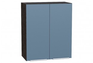 Шкаф верхний с 2-мя дверцами Фьюжн Silky Blue / Graphite 60 х 32 х 71,6 см