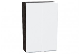Шкаф верхний с 2-мя дверцами Фьюжн Silky White / Graphite 60 х 32 х 92 см