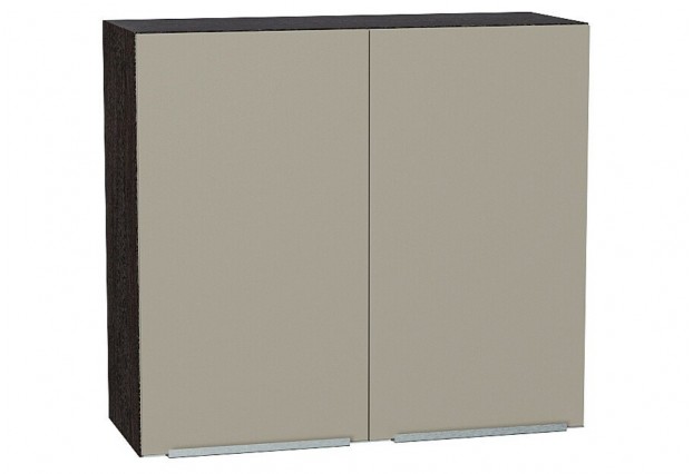 Шкаф верхний с 2-мя дверцами Фьюжн Silky Grey / Graphite 80 х 32 х 71,6 см