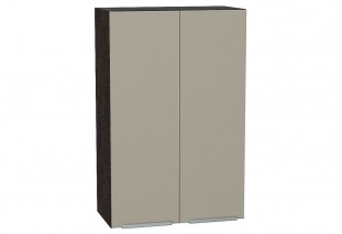 Шкаф верхний с 2-мя дверцами Фьюжн Silky Grey / Graphite 60 х 32 х 92 см