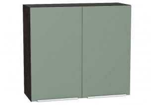 Шкаф верхний с 2-мя дверцами Фьюжн Silky Mint / Graphite 80 х 32 х 71,6 см