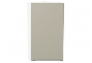 Шкаф верхний торцевой Фьюжн Silky Grey / Белый 30 х 30,6 х 71,6 см