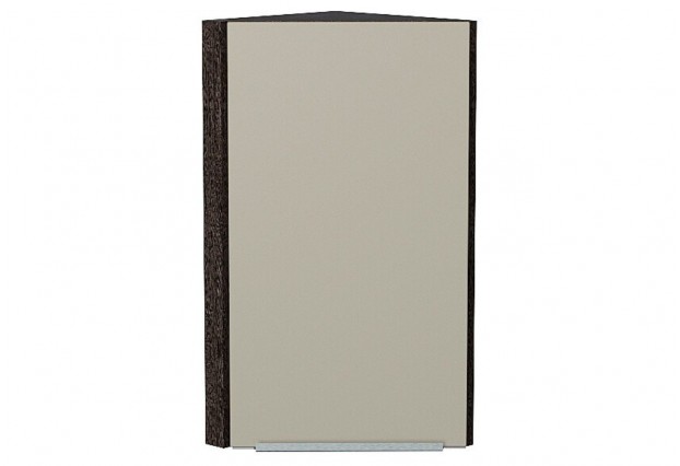 Шкаф верхний торцевой Фьюжн Silky Grey / Graphite 30 х 30,6 х 71,6 см