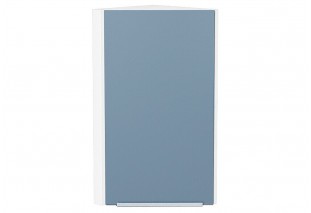 Шкаф верхний торцевой Фьюжн Silky Blue / Белый 30 х 30,6 х 71,6 см