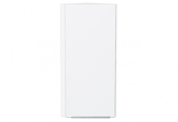 Шкаф верхний торцевой Фьюжн Silky White / Белый 30 х 30,6 х 92 см
