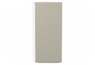Шкаф верхний торцевой Фьюжн Silky Grey / Белый 30 х 30,6 х 92 см