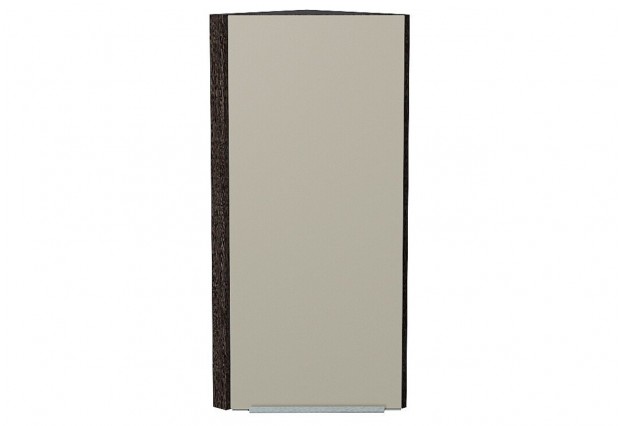 Шкаф верхний торцевой Фьюжн Silky Grey / Graphite 30 х 30,6 х 92 см