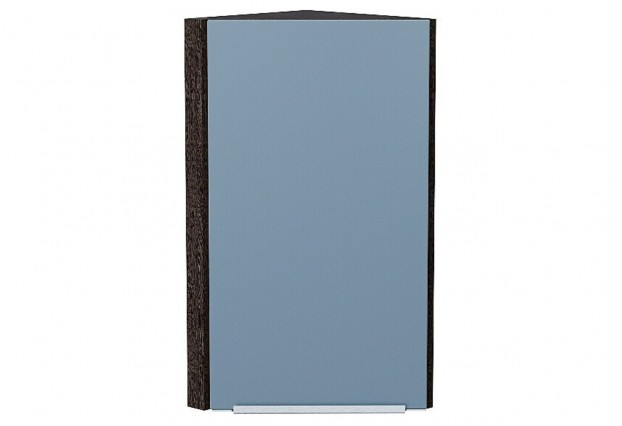 Шкаф верхний торцевой Фьюжн Silky Blue / Graphite 30 х 30,6 х 71,6 см
