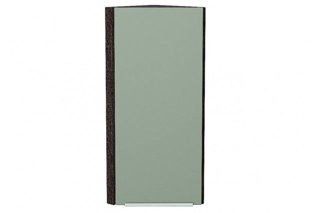 Шкаф верхний торцевой Фьюжн Silky Mint / Graphite 30 х 30,6 х 92 см