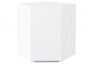 Шкаф верхний угловой Фьюжн Silky White / Белый 60 х 60 х 71,6 см