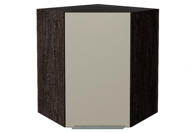 Шкаф верхний угловой Фьюжн Silky Grey / Graphite 60 х 60 х 71,6 см