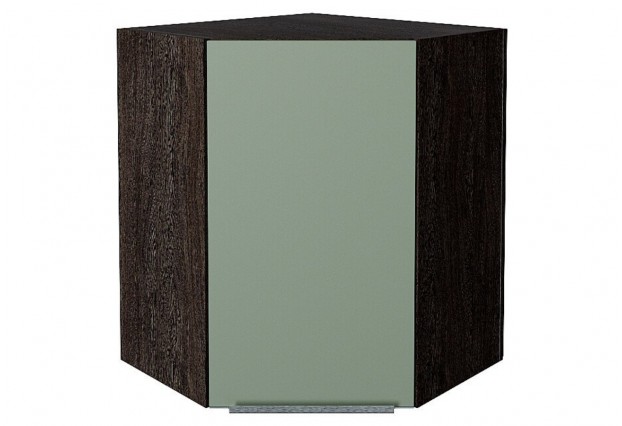 Шкаф верхний угловой Фьюжн Silky Mint / Graphite 60 х 60 х 71,6 см