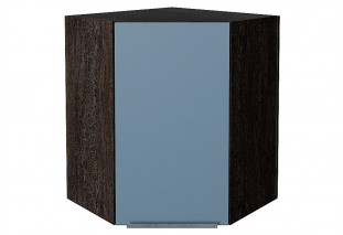 Шкаф верхний угловой Фьюжн Silky Blue / Graphite 60 х 60 х 71,6 см