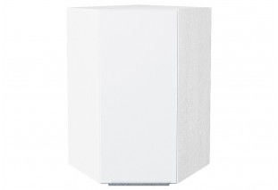 Шкаф верхний угловой Фьюжн Silky White / Белый 60 х 60 х 92 см