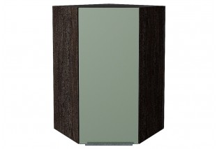 Шкаф верхний угловой Фьюжн Silky Mint / Graphite 60 х 60 х 92 см