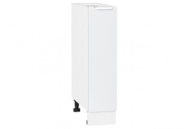 Шкаф нижний бутылочница Фьюжн Silky White / Белый 20 х 48 х 81,6 см
