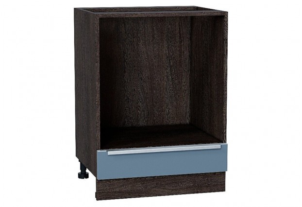 Шкаф нижний под духовку Фьюжн Silky Blue / Graphite 60 х 47,6 х 81,6 см