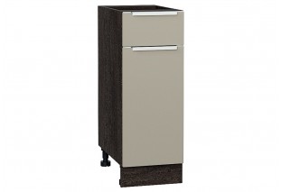 Шкаф нижний с 1-ой дверцей и ящиком Фьюжн Silky Grey / Graphite 30 х 48 х 81,6 см