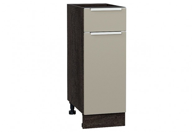 Шкаф нижний с 1-ой дверцей и ящиком Фьюжн Silky Grey / Graphite 30 х 48 х 81,6 см