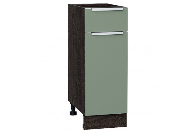 Шкаф нижний с 1-ой дверцей и ящиком Фьюжн Silky Mint / Graphite 30 х 48 х 81,6 см