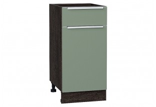 Шкаф нижний с 1-ой дверцей и ящиком Фьюжн Silky Mint / Graphite 40 х 48 х 81,6 см