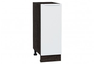 Шкаф нижний с 1-ой дверцей Фьюжн Silky White / Graphite 30 х 48 х 81,6 см